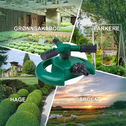 Automatic rotating sprinkler 360° - efficient watering