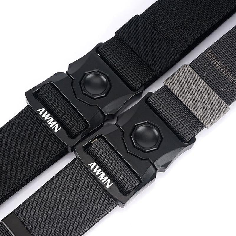 Automatic buckle tactical belt - breathable and durable