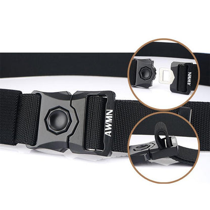 Automatic buckle tactical belt - breathable and durable