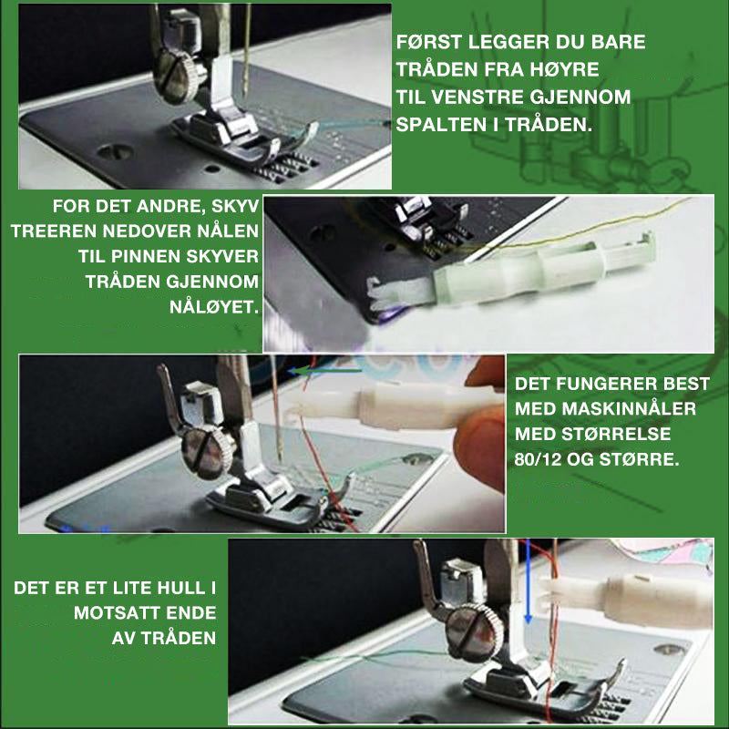 Automatic sewing machine for easy threading