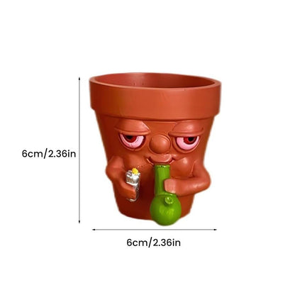 Relaxed pot with smoking effect - several colors