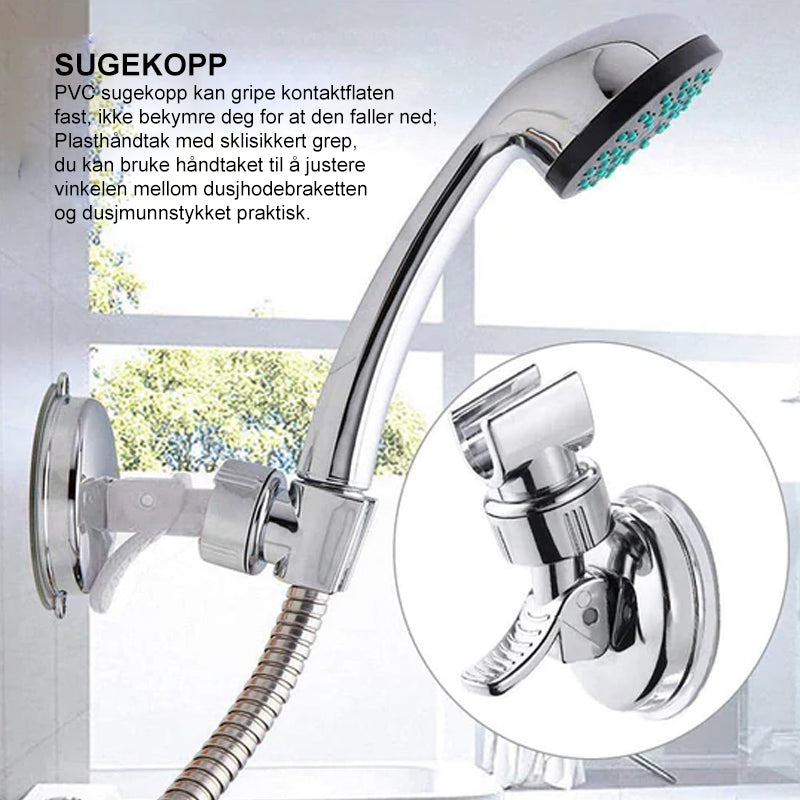 Detachable shower head holder with strong suction power