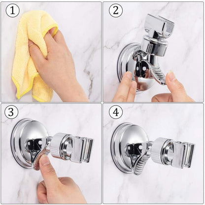 Detachable shower head holder with strong suction power