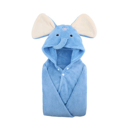 Bathrobe with hood for children