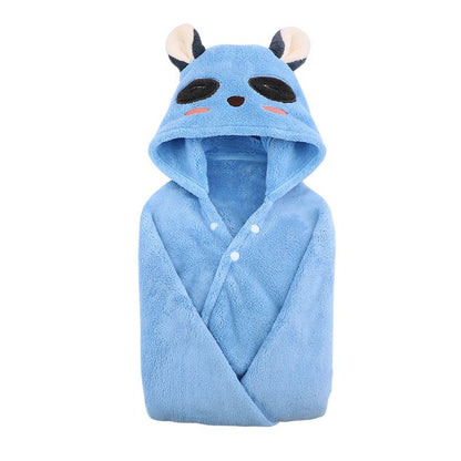 Bathrobe with hood for children