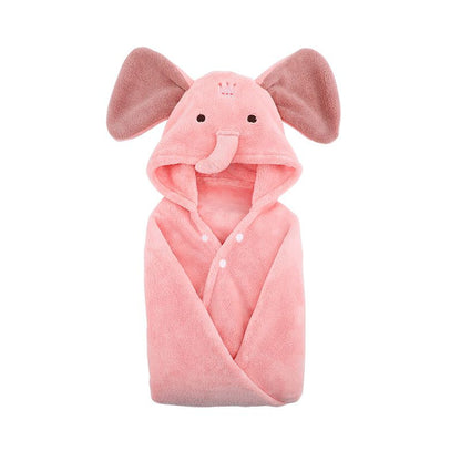 Bathrobe with hood for children