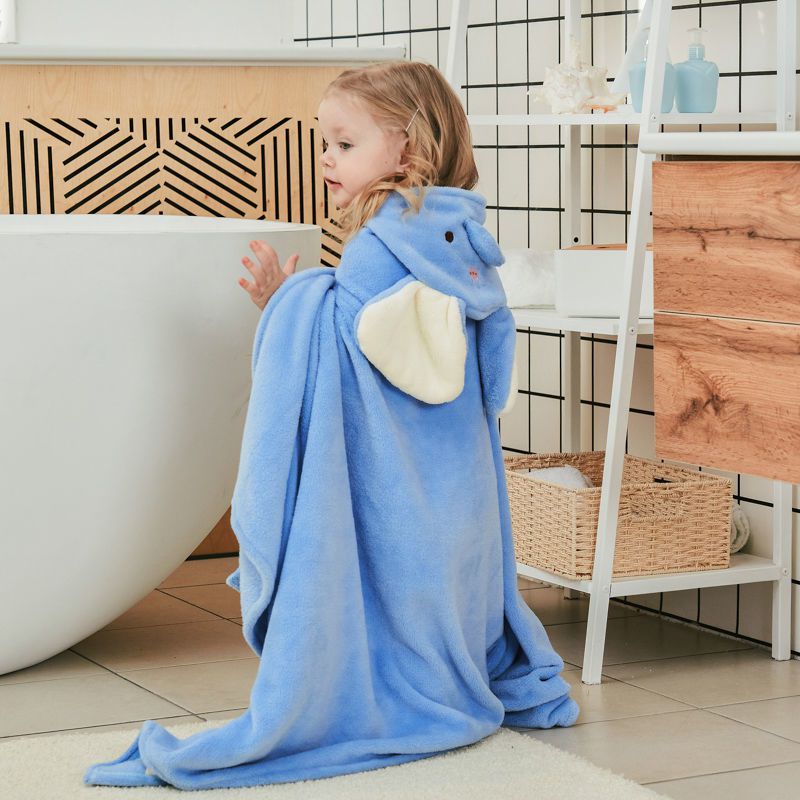 Bathrobe with hood for children