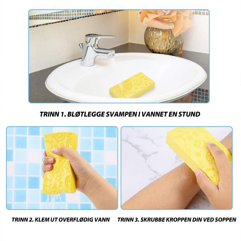 Bath sponge for soft and healthy skin - exfoliating