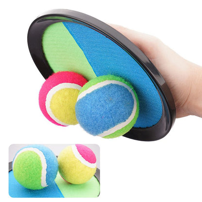 Ball game with velcro