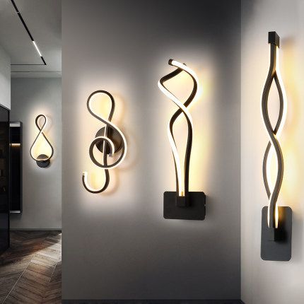 Artistic wall lamp in many models