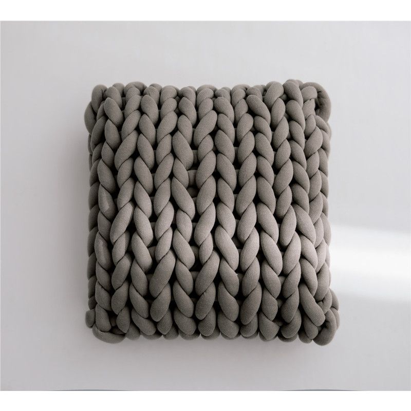 Designer cushion coarse knit decorative cushion