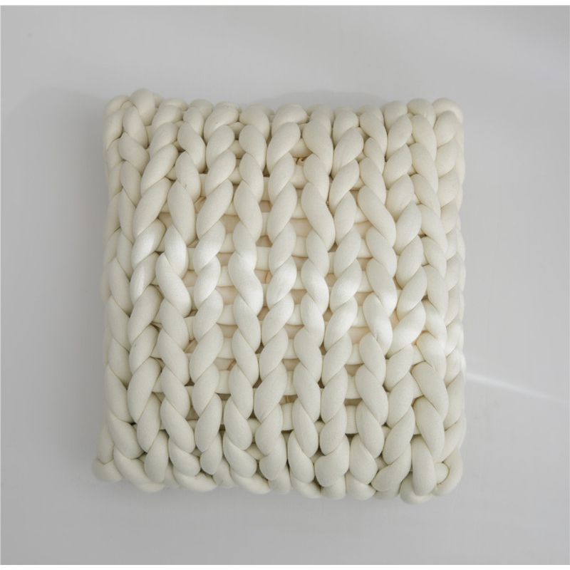 Designer cushion coarse knit decorative cushion