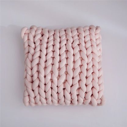 Designer cushion coarse knit decorative cushion