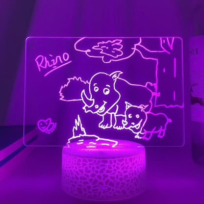 DIY drawing lamp - lights up your drawing