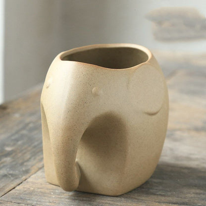 Animal-shaped ceramic flower pots