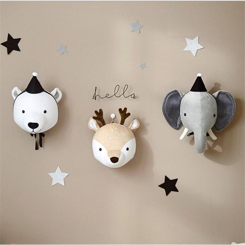 Animal heads for wall decoration