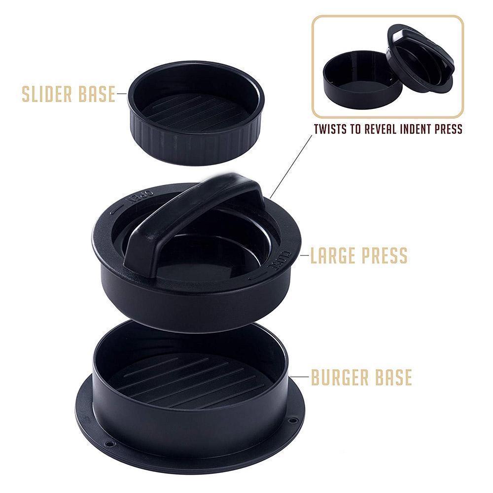 Efficient burger press patty maker - easy cleaning