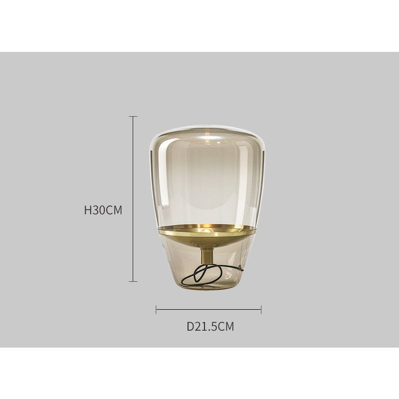 Stylish glass table lamp