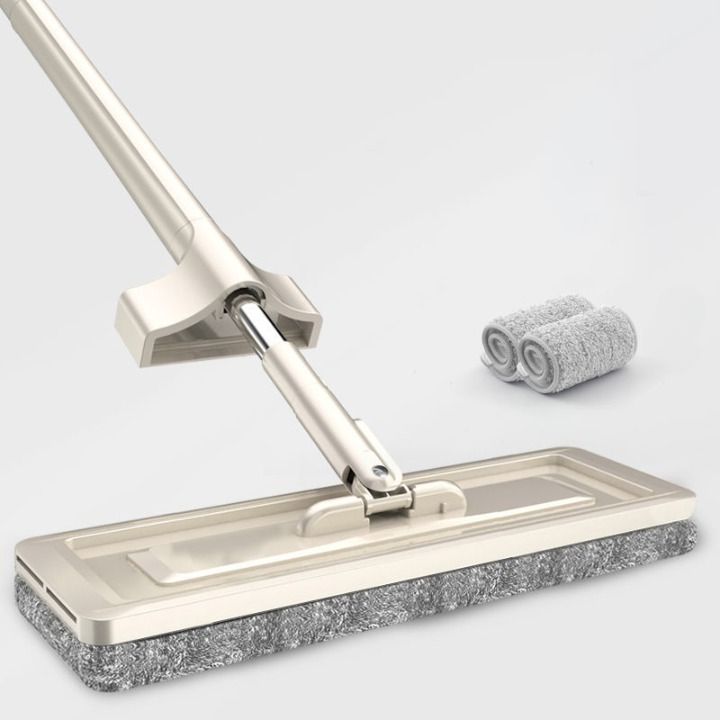 Flat mop with scraping function - width 42 cm