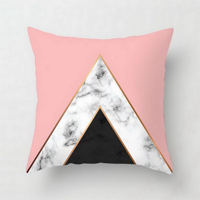 Geometric cushion covers for decorative cushions