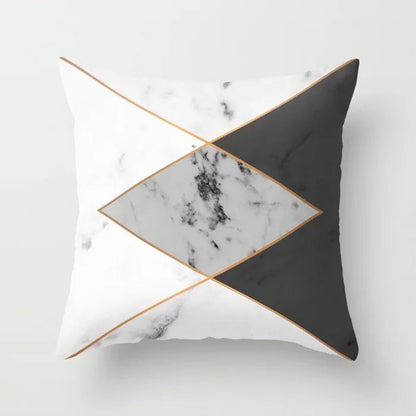 Geometric cushion covers for decorative cushions