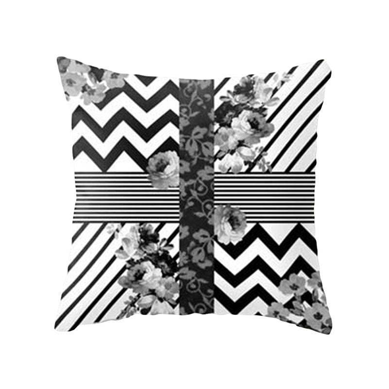 Geometric cushion covers for decorative cushions