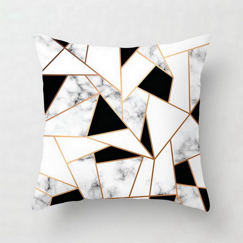 Geometric cushion covers for decorative cushions