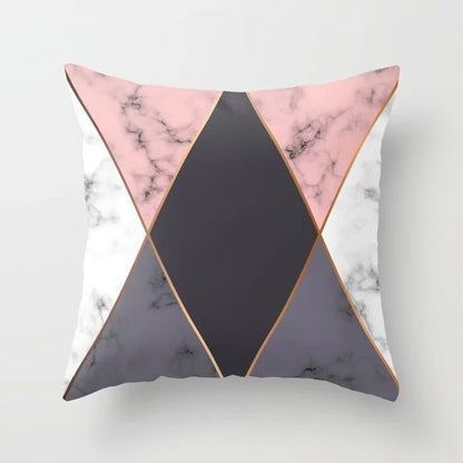 Geometric cushion covers for decorative cushions