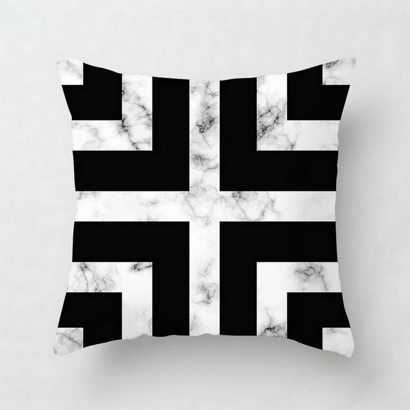 Geometric cushion covers for decorative cushions