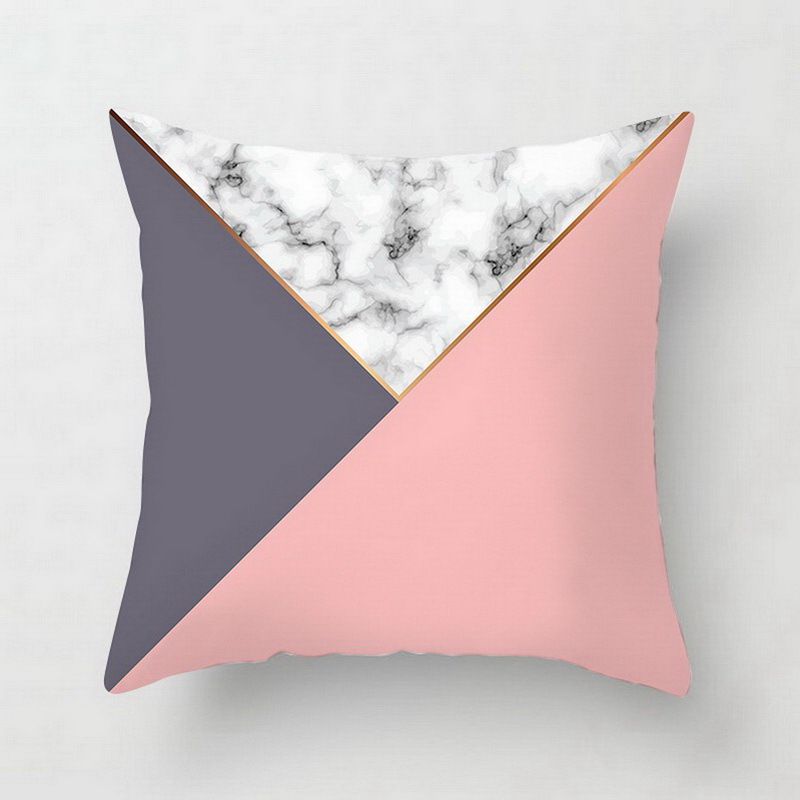 Geometric cushion covers for decorative cushions