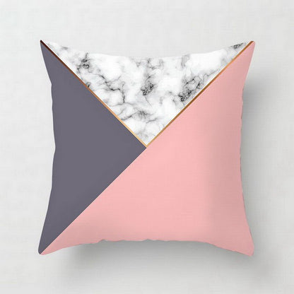 Geometric cushion covers for decorative cushions