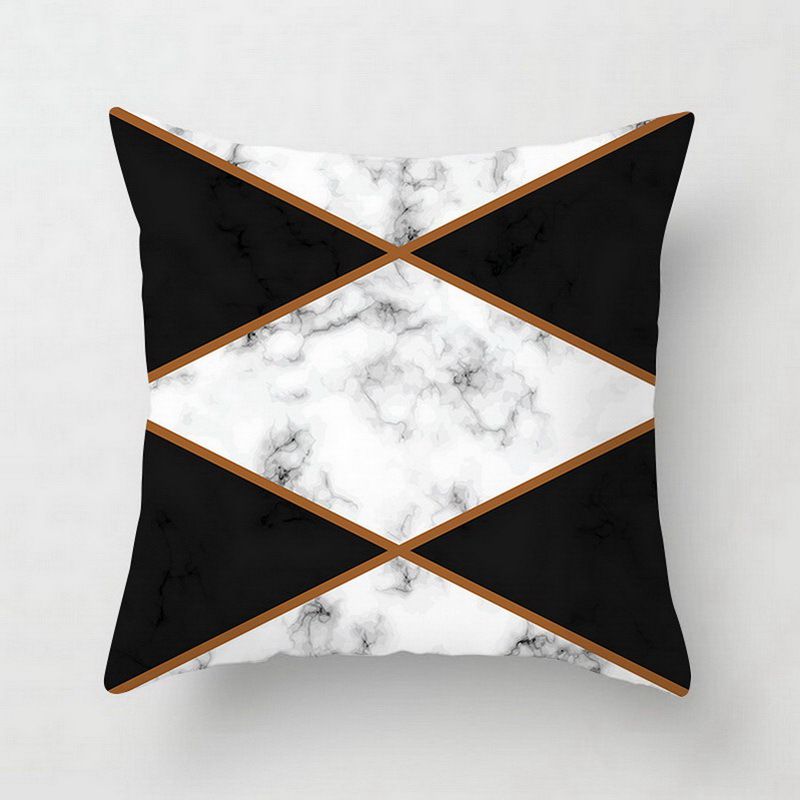 Geometric cushion covers for decorative cushions