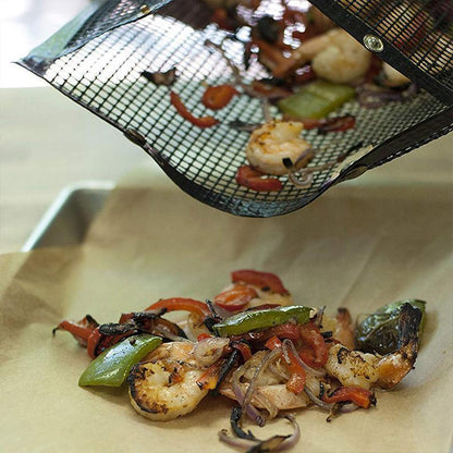 Reusable non-stick grill bags for clean grilling