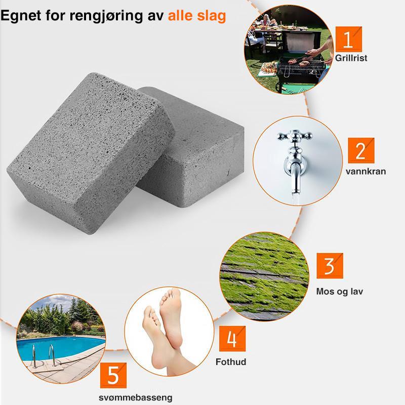 Grill cleaning blocks made of natural pumice stone