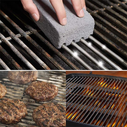 Grill cleaning blocks made of natural pumice stone