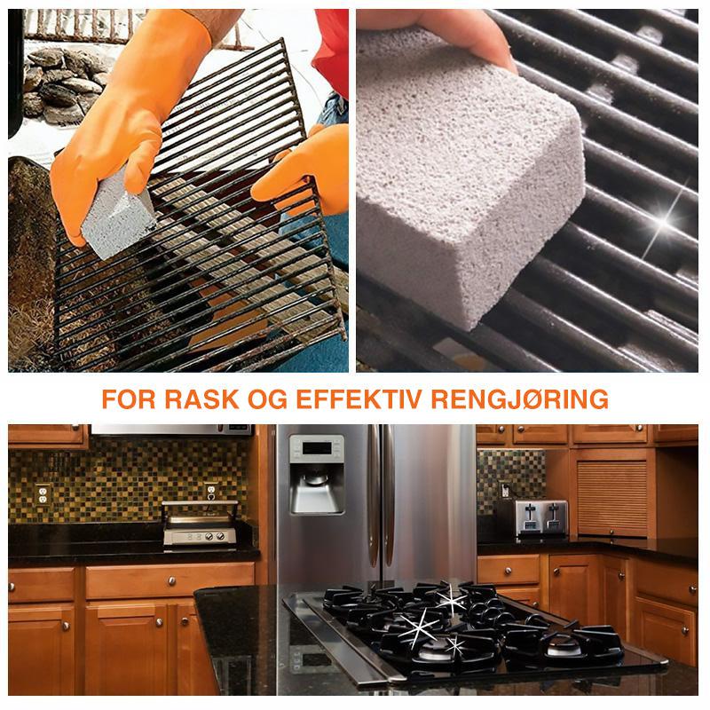 Grill cleaning blocks made of natural pumice stone