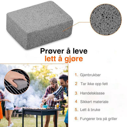 Grill cleaning blocks made of natural pumice stone