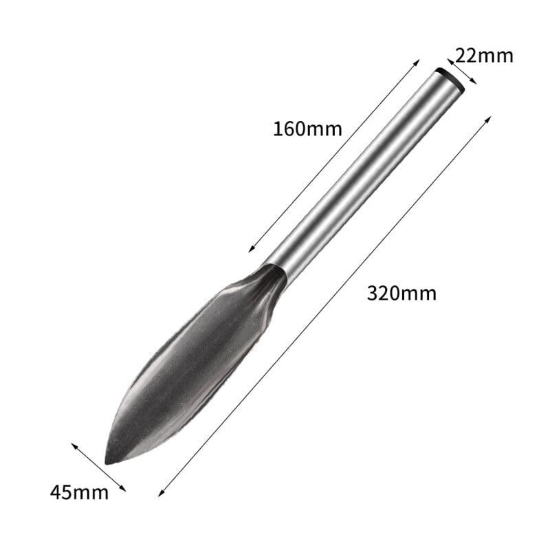 Garden spade in stainless steel with non-slip handle