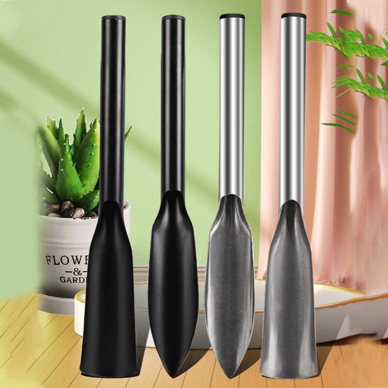 Garden spade in stainless steel with non-slip handle