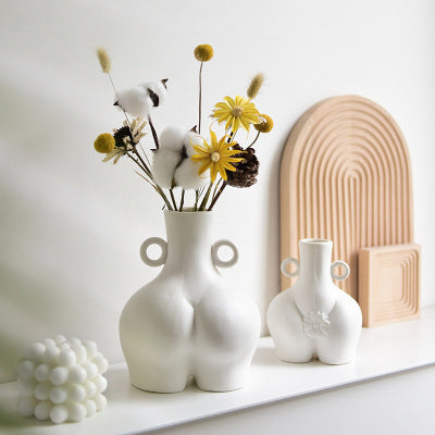 Body-shaped ceramic vase