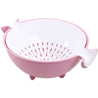 Combi strainer: colander and salad bowl