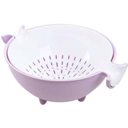 Combi strainer: colander and salad bowl