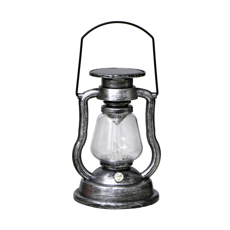 Led solar light retro kerosene lamp