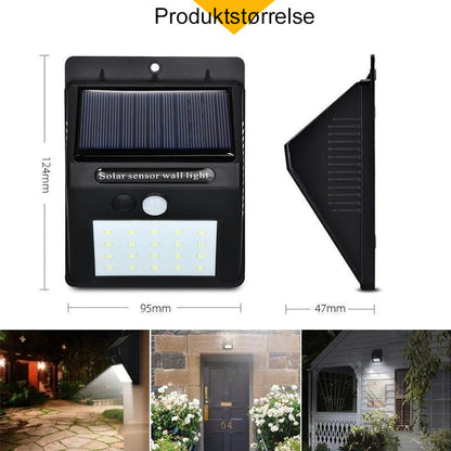 Led solar lamps outdoors - super light with motion sensor