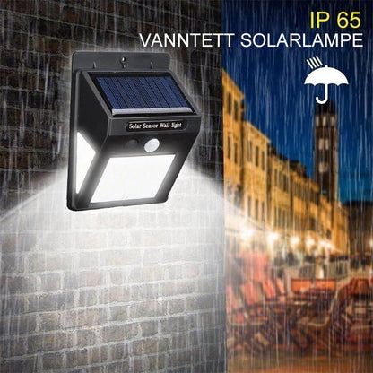 Led solar lamps outdoors - super light with motion sensor