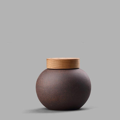 Airtight wooden jar