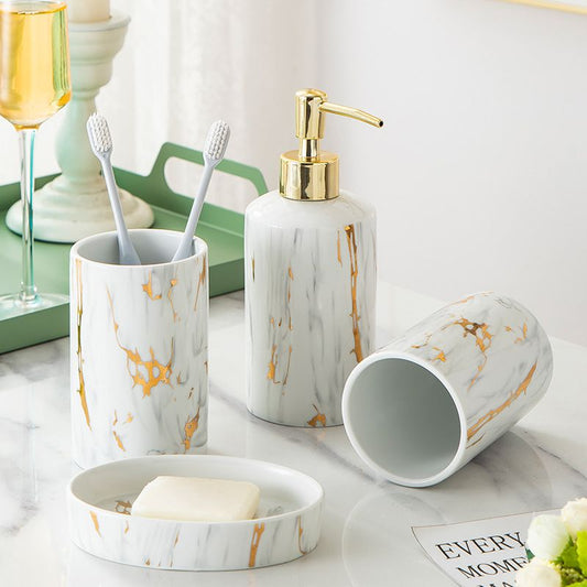 Marble bathroom set