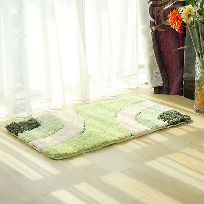 Patterned floor mat in several colours