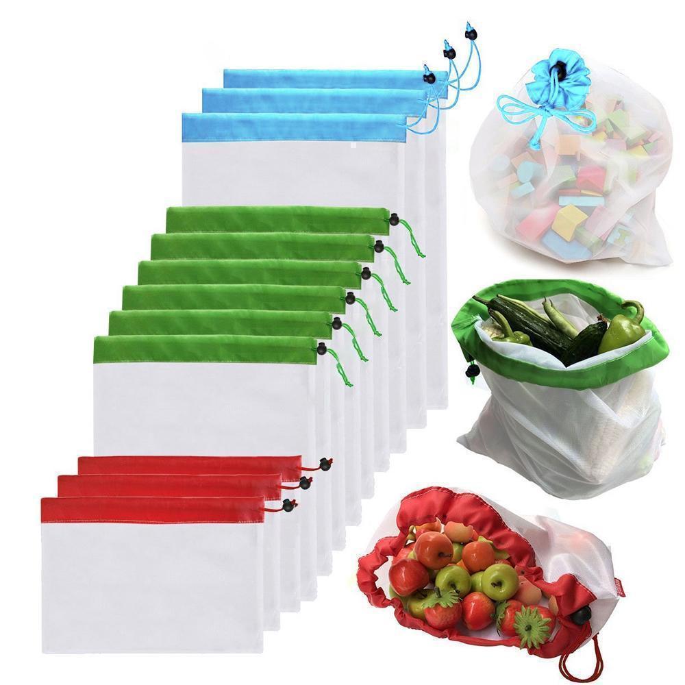 Organic Reusable Storage Bags - Set of 12