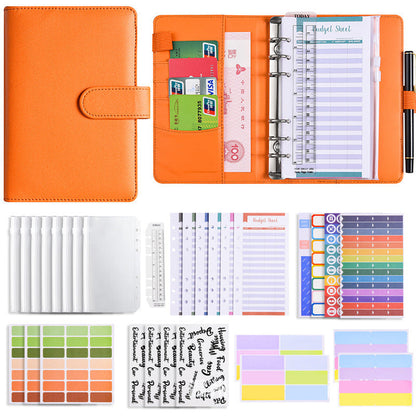 Finance organizer set with budget binder and zipped pockets